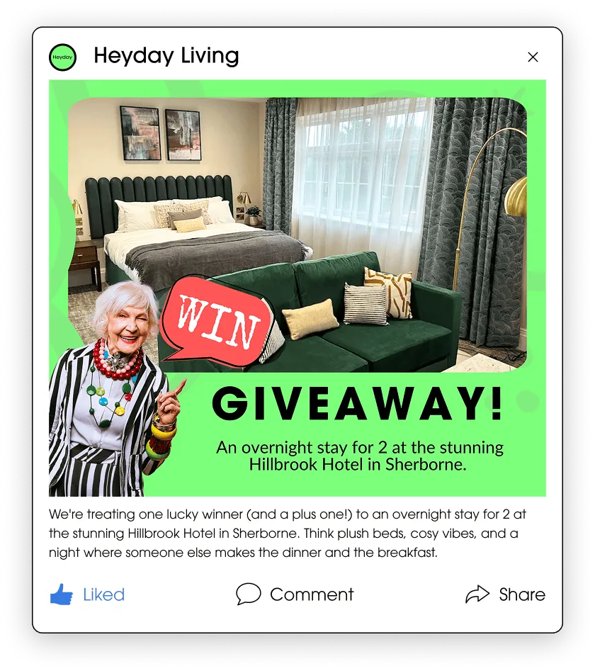 Community testimonial card