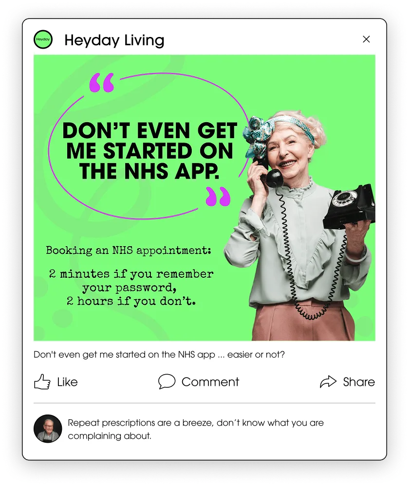 Community member testimonial card