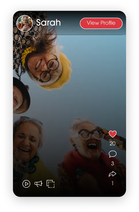 Community activity highlight card