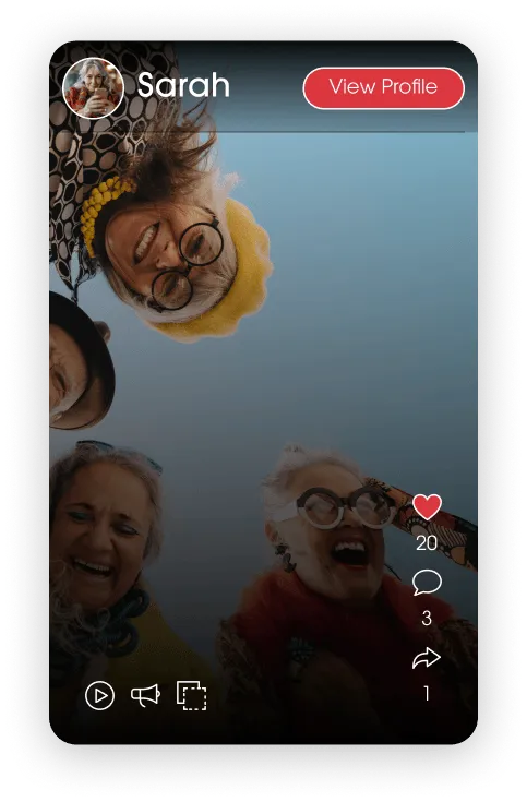 Community activity highlight card